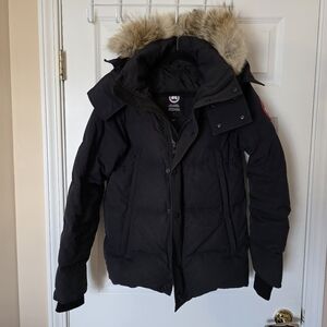 Canada Goose Jacket Wyndham Parka Navy XS
